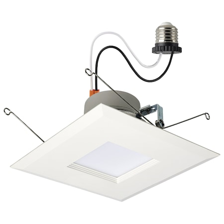 Satco LED Retrofit Downlight Field Selectable 120 Volt ColorQuick and PowerQuick Technology Sq White S18803